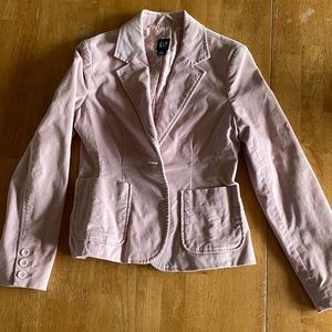 GAP fitted velour blazer